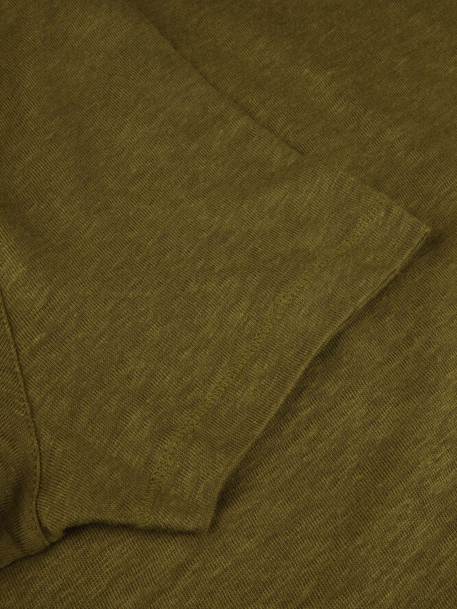 Stenströms Linen Polo shirt Green