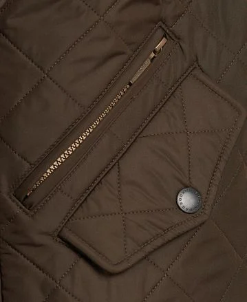 Barbour Quilted Jas Powell Olijf MQU0281-OL51