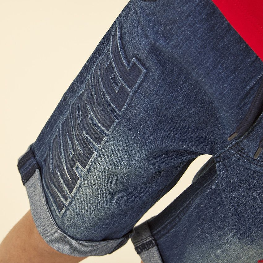 Bermuda avec motif en relief Spider-Man Marvel pour garçon - Bleu moyen