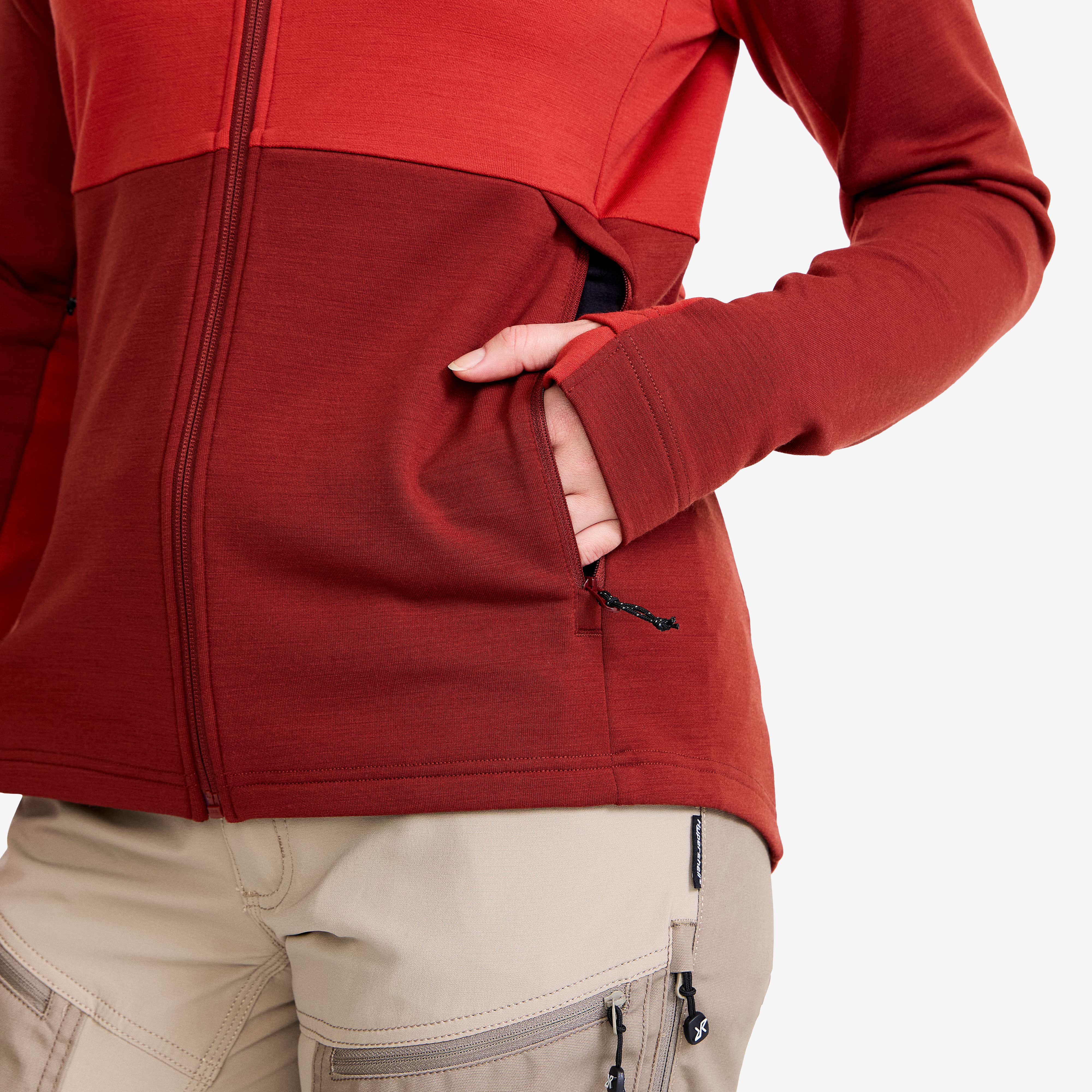 Hill Fleece Dame Fired Brick