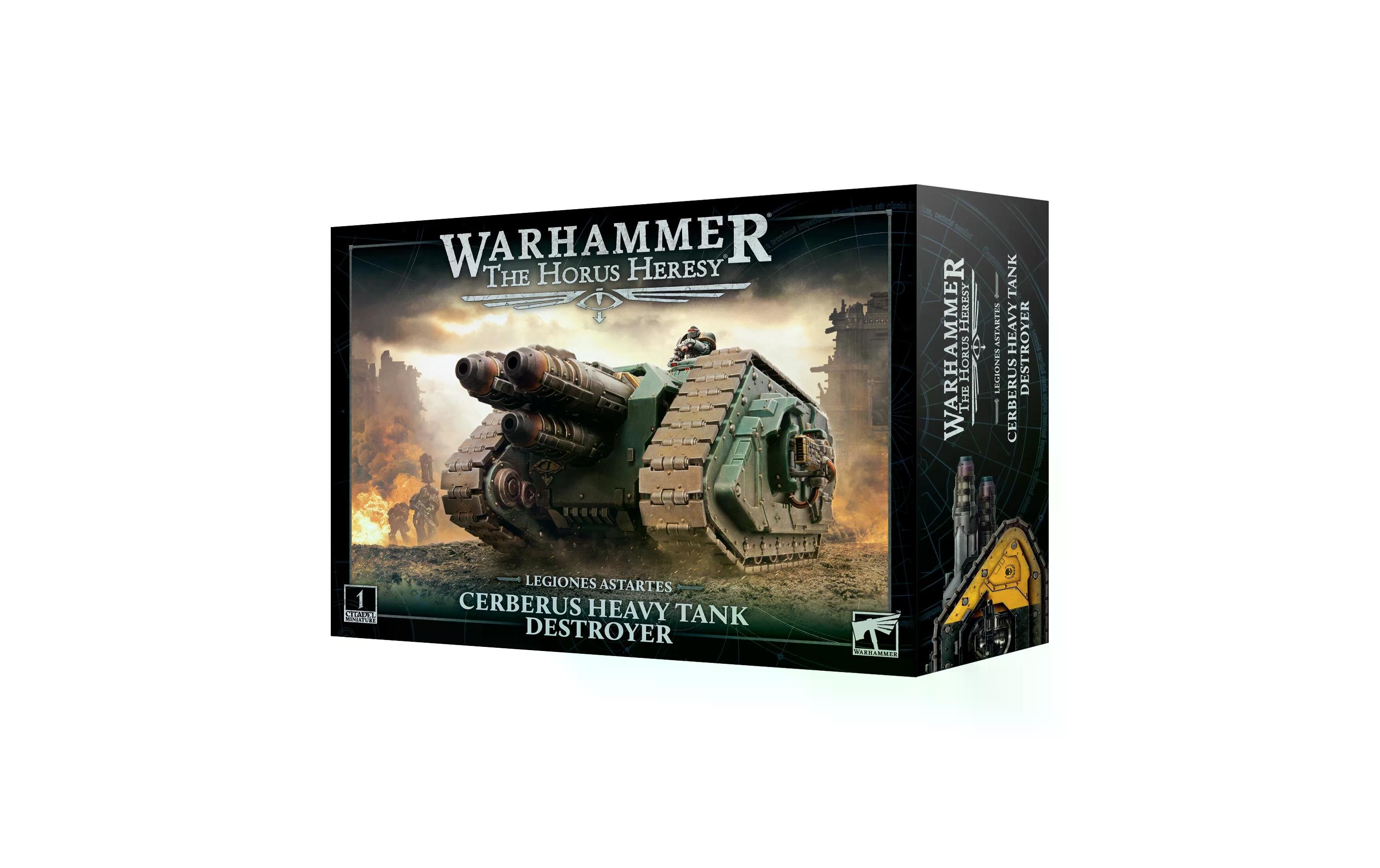 Figur Warhammer Horus Heresy Schwerer Jagdpanzer CerberusWarhammer Horus Heresy Miniatur: Legion Cerberus heavy Tank