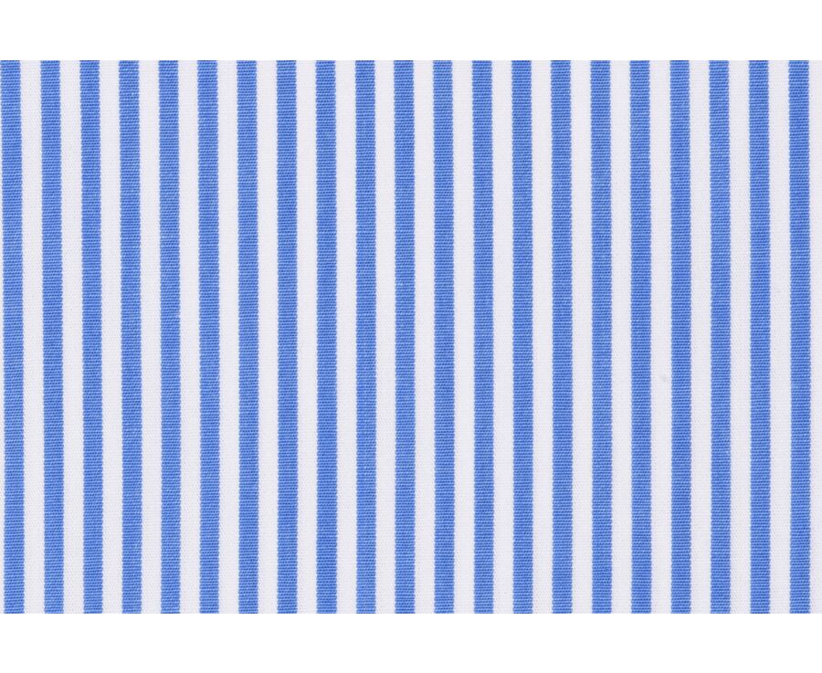 Chemise coton rayée bleu et blanc - MAXIMILIEN