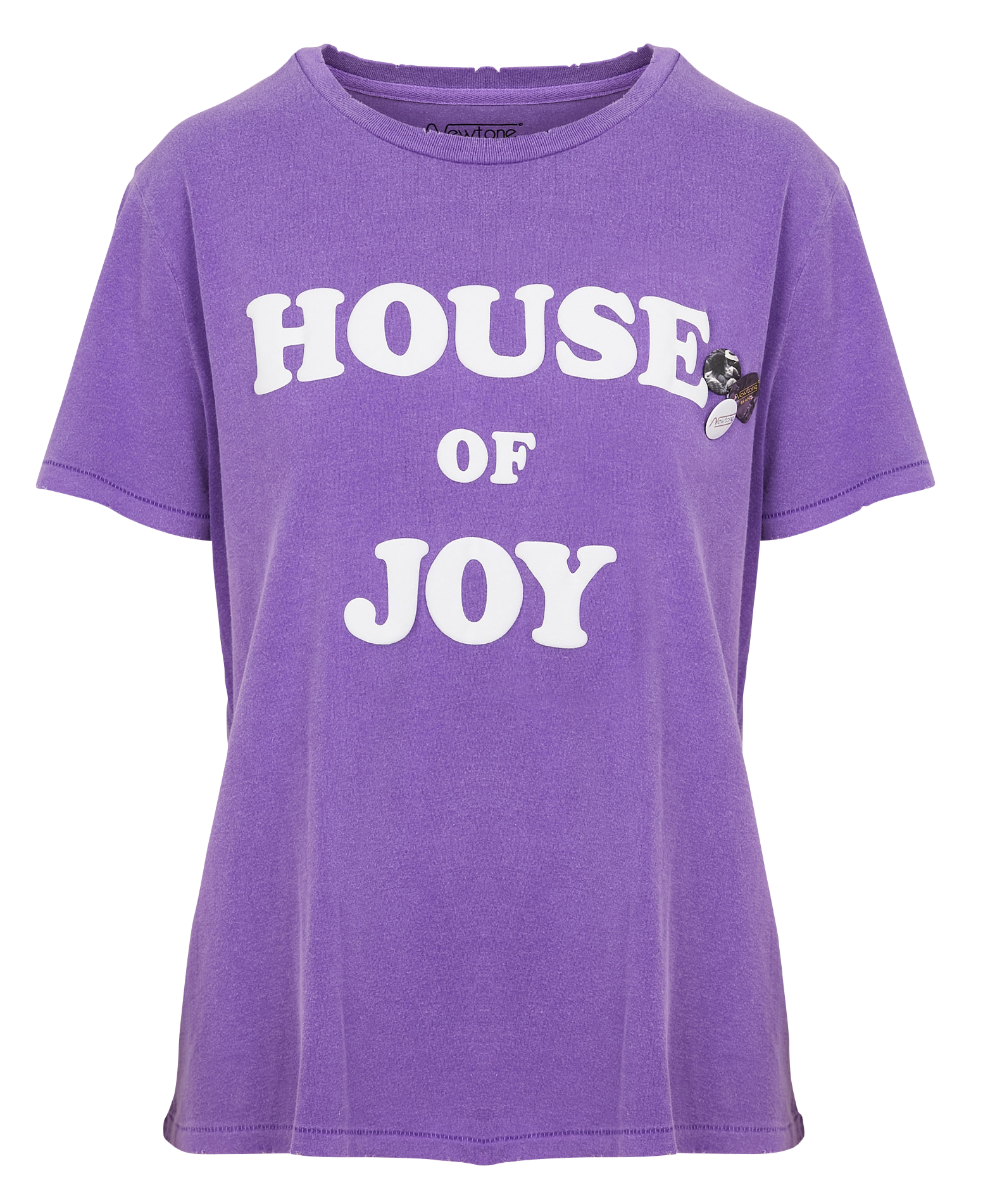 STARLIGHT HOUSE - Tee-shirt droit col rond sérigraphié en coton | Violet