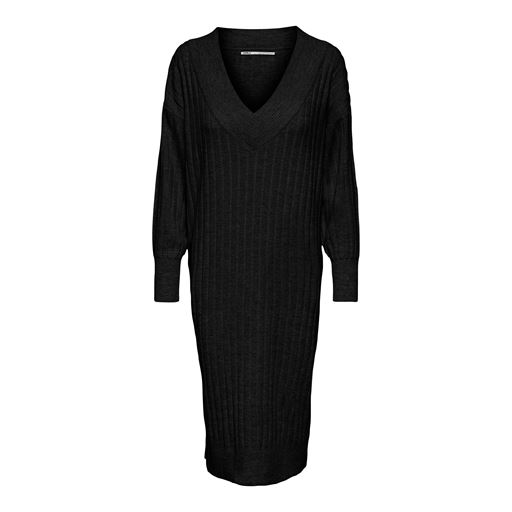 ONLY Tessa Midi Strikkjole, Sort, L