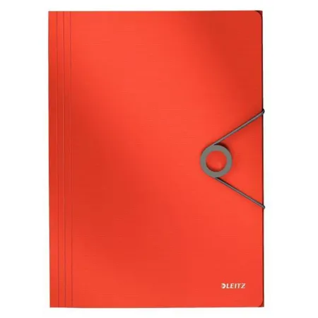 Leitz L:Solid 3 Flap Folder PP red
