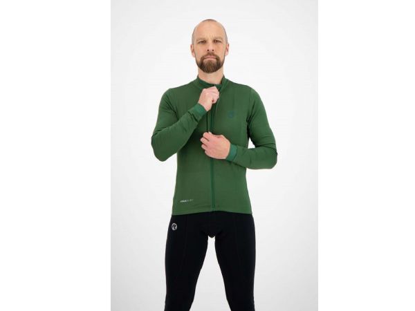 Rogelli Essential LS Cykeltrøje, Army Green