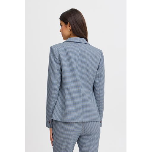 Fransa Nicol Blazer, Blue Houndstooth, 40