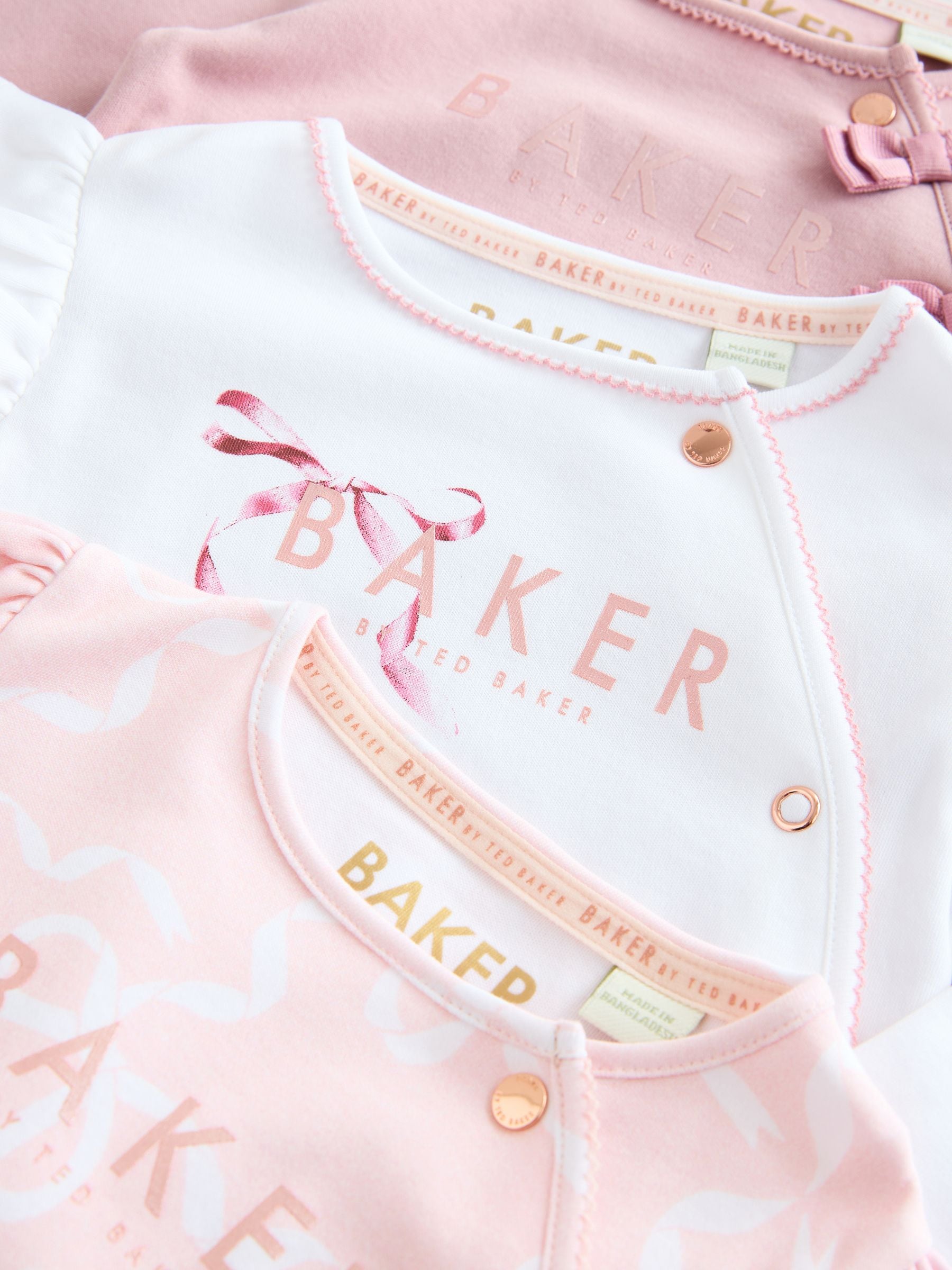 Oudroze - Baker by Ted Baker - 3 Babypyjama's