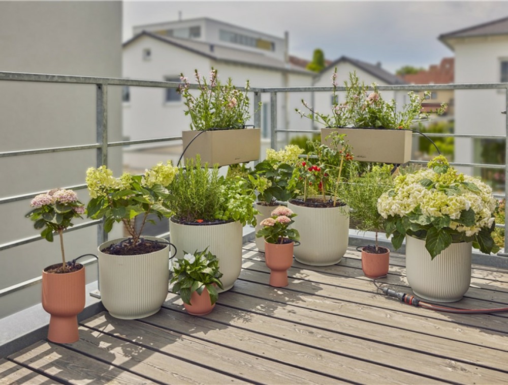 Kit d'initiation goutte-à-goutte pour balcon - jusqu'à 15 plantes