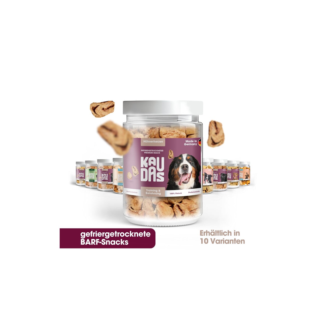 KAUDAS HühnerherzenPur Natursnack 2x60 g