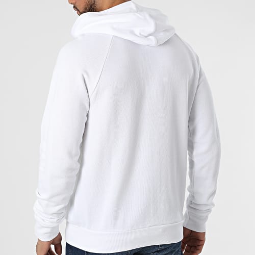 Sweat Zippé Capuche 111835-2R571 Blanc