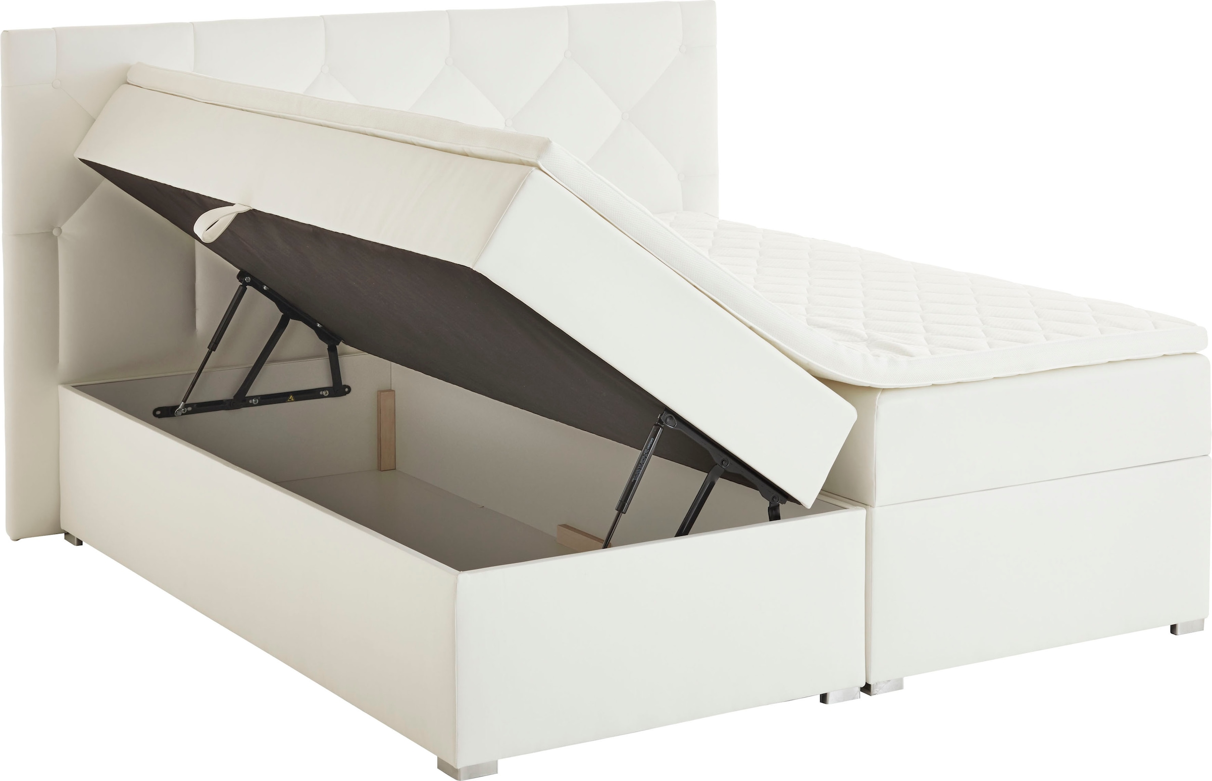 ATLANTIC home collection Boxbett »Meike« mit XXL-Bettkasten und Topper