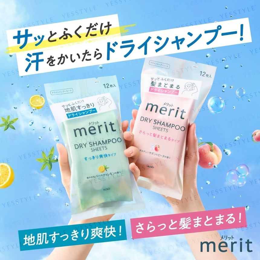 Kao - Merit Day+ Droogshampoo Sheets