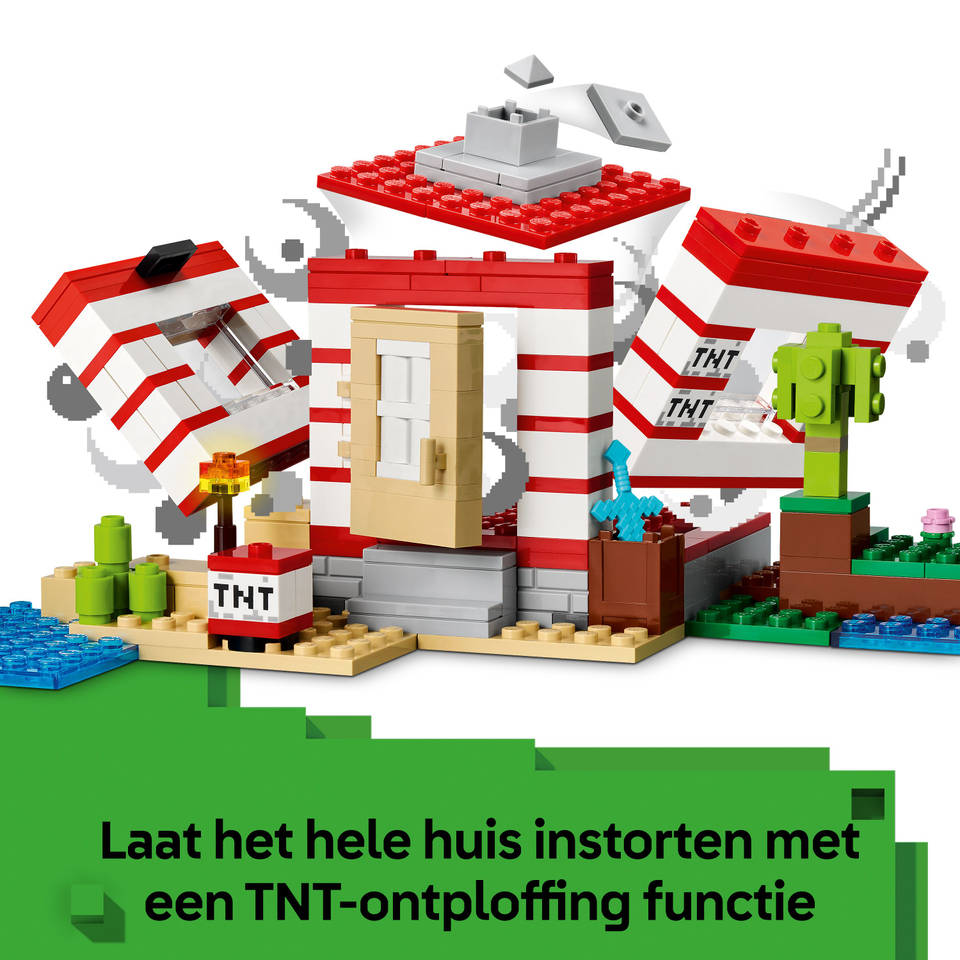 LEGO Minecraft het TNT junglehuis 21275