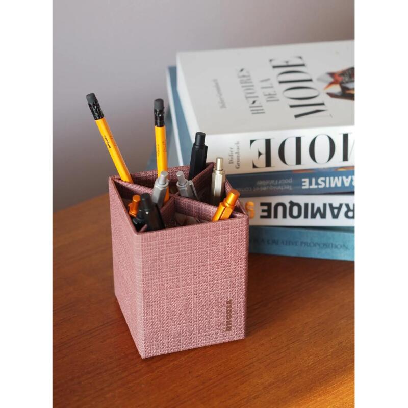 Rhodia collection ORANGE Botanique - pot à crayons, 8 x 8 x 11 cm - Amaranthe