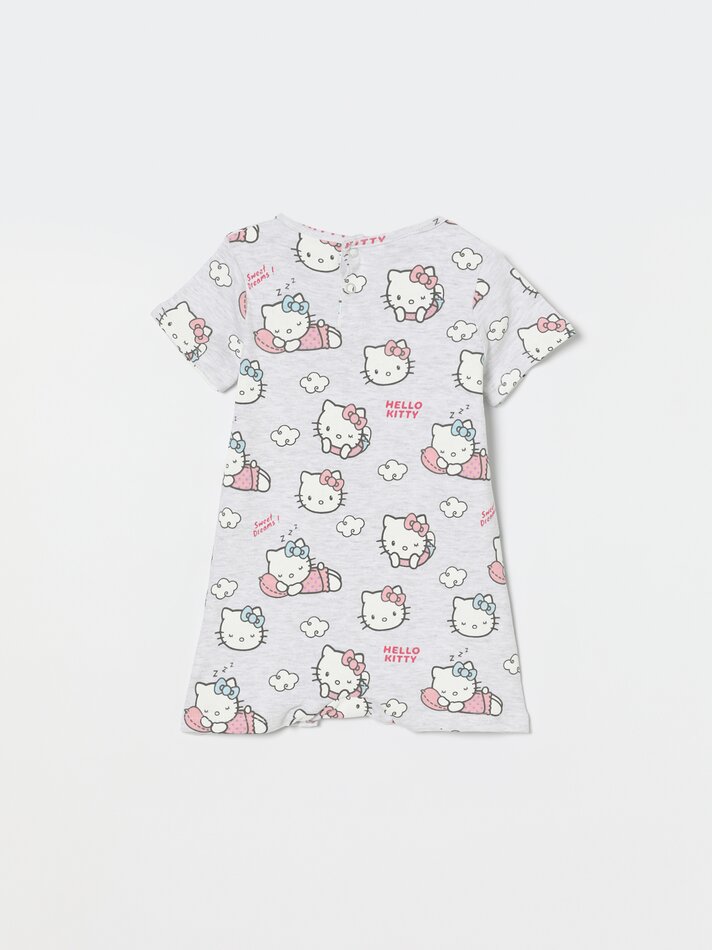 Conjunto com 2 pijamas estampados da Hello Kitty ©Sanrio - Cinza Mesclado