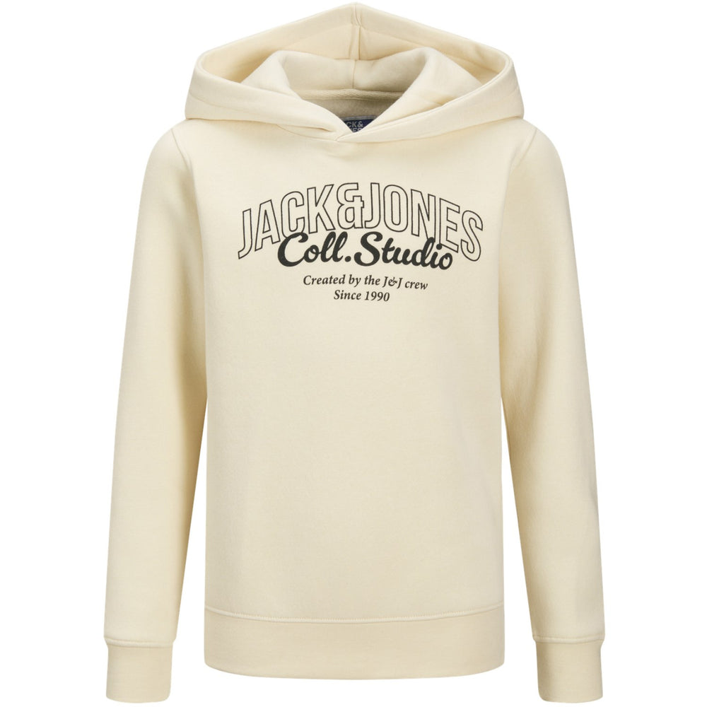 Køb Jack & Jones Junior Antique White Big Print Jjmakoto Sweat Hætte Jnr