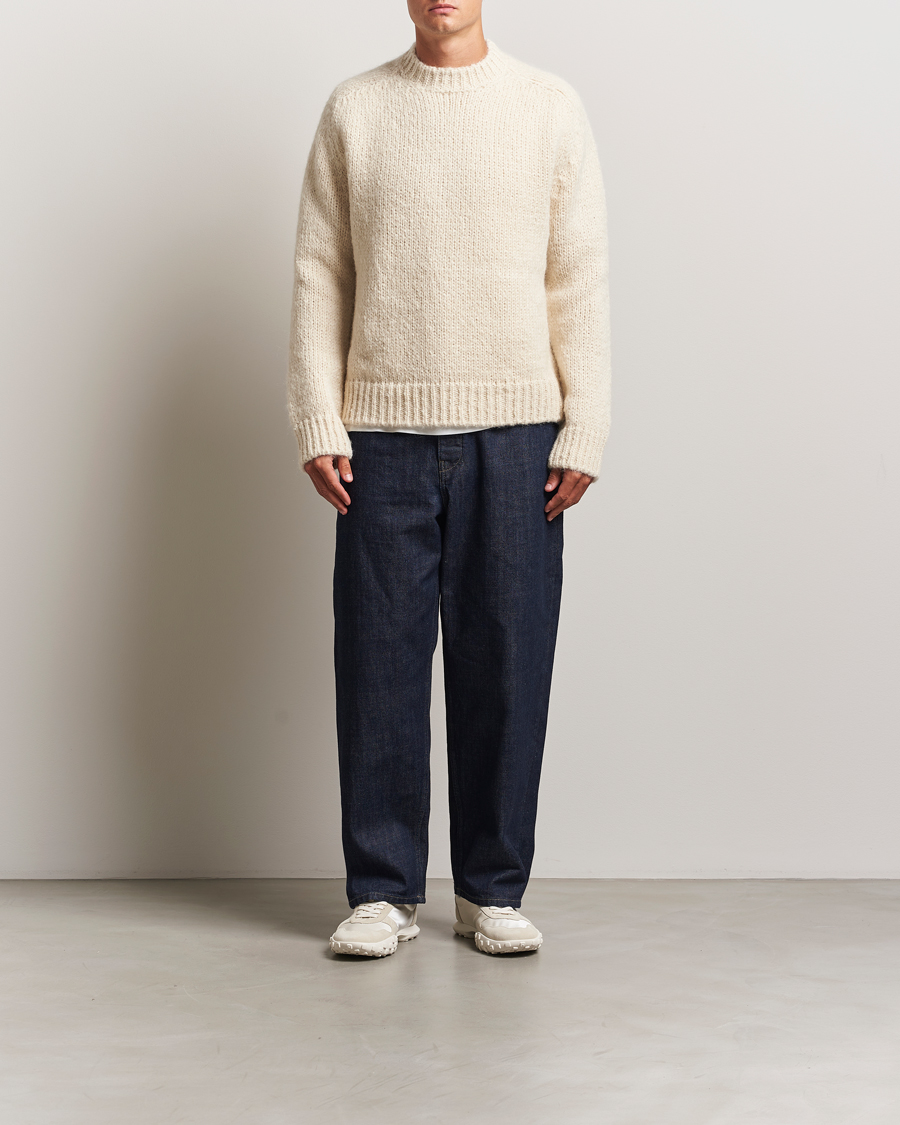 Jil Sander Mohair Sweater Chalk