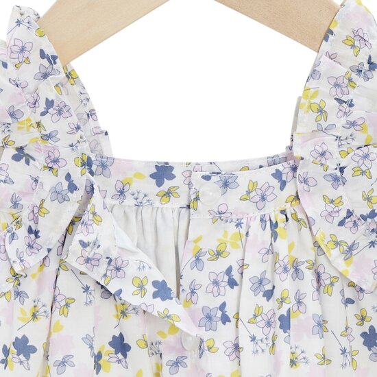 Robe à manches courtes   Lilas en fleur        de               Marèse