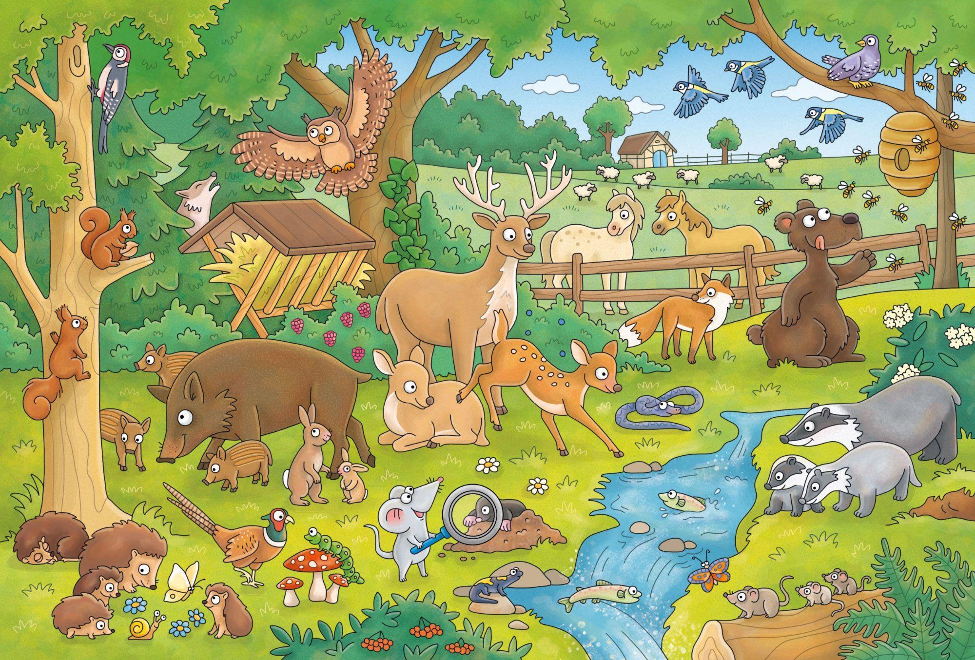 Schmidt Puzzle - Reise in die Natur (Kinderpuzzle)