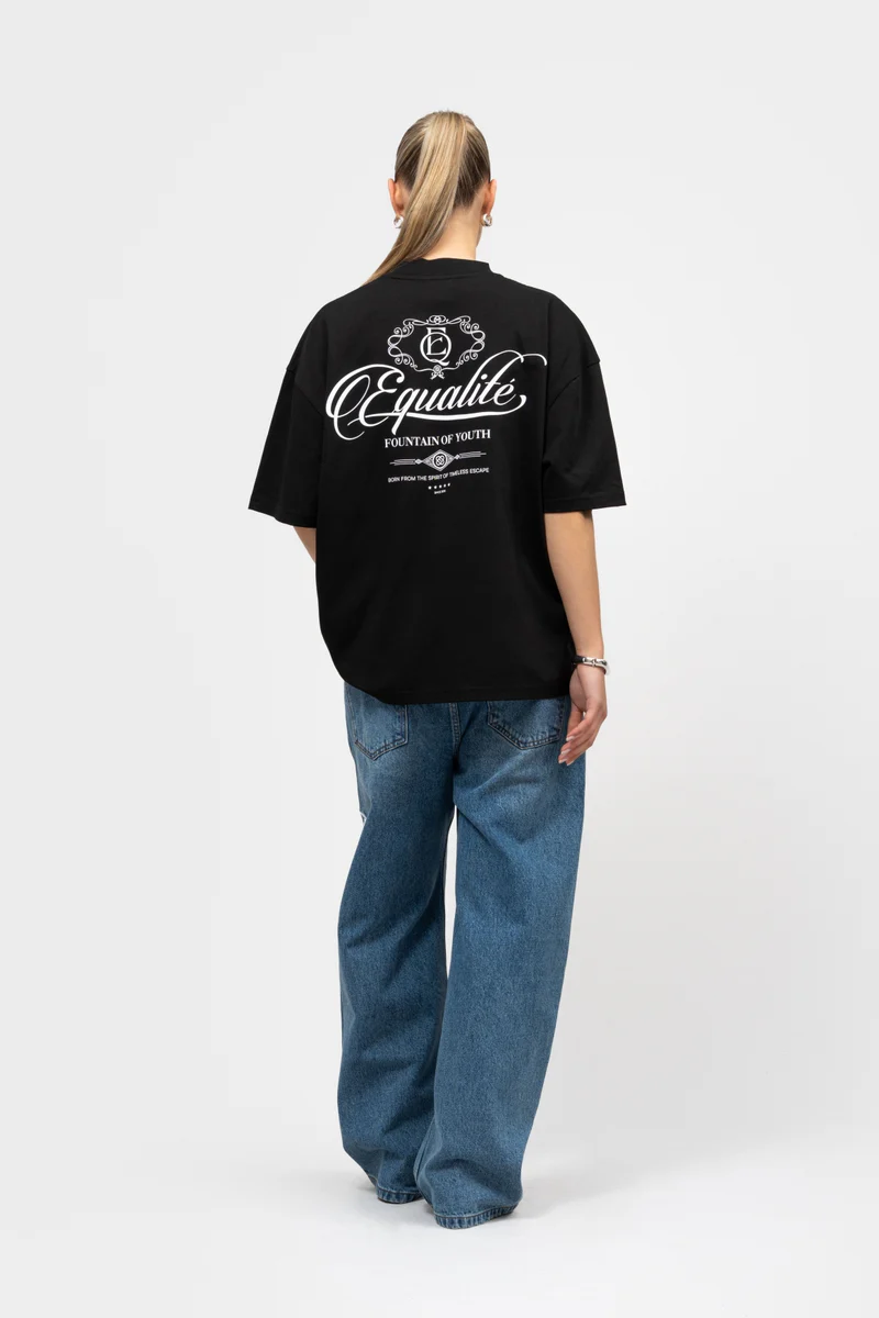 Equalité Yuki Boxy T-Shirt 2.0 Dames Zwart