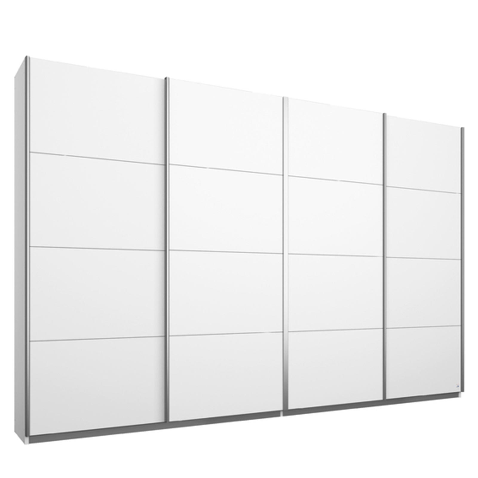 Schwebetürenschrank - Alpinweiß - 4-türig - 271 cm