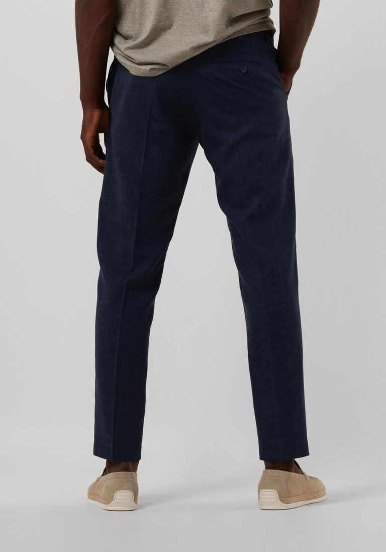 SELECTED HOMME donkerblauwe selected homme pantalon slhslim-oasis linen trs