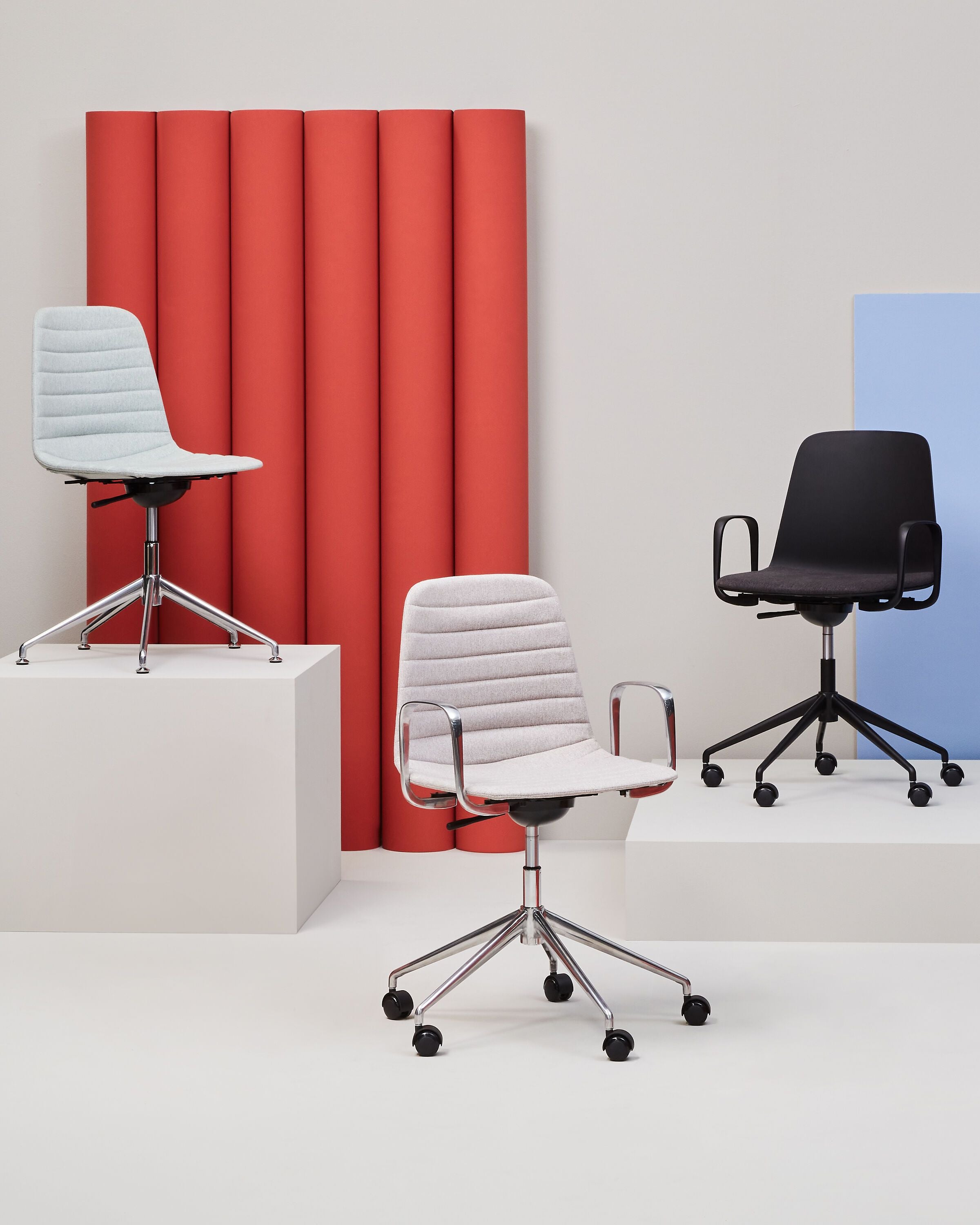 MUSK Bürostuhl - Beige / B: 65.5 cm x T: 65.5 cm x H: 80.5 cm