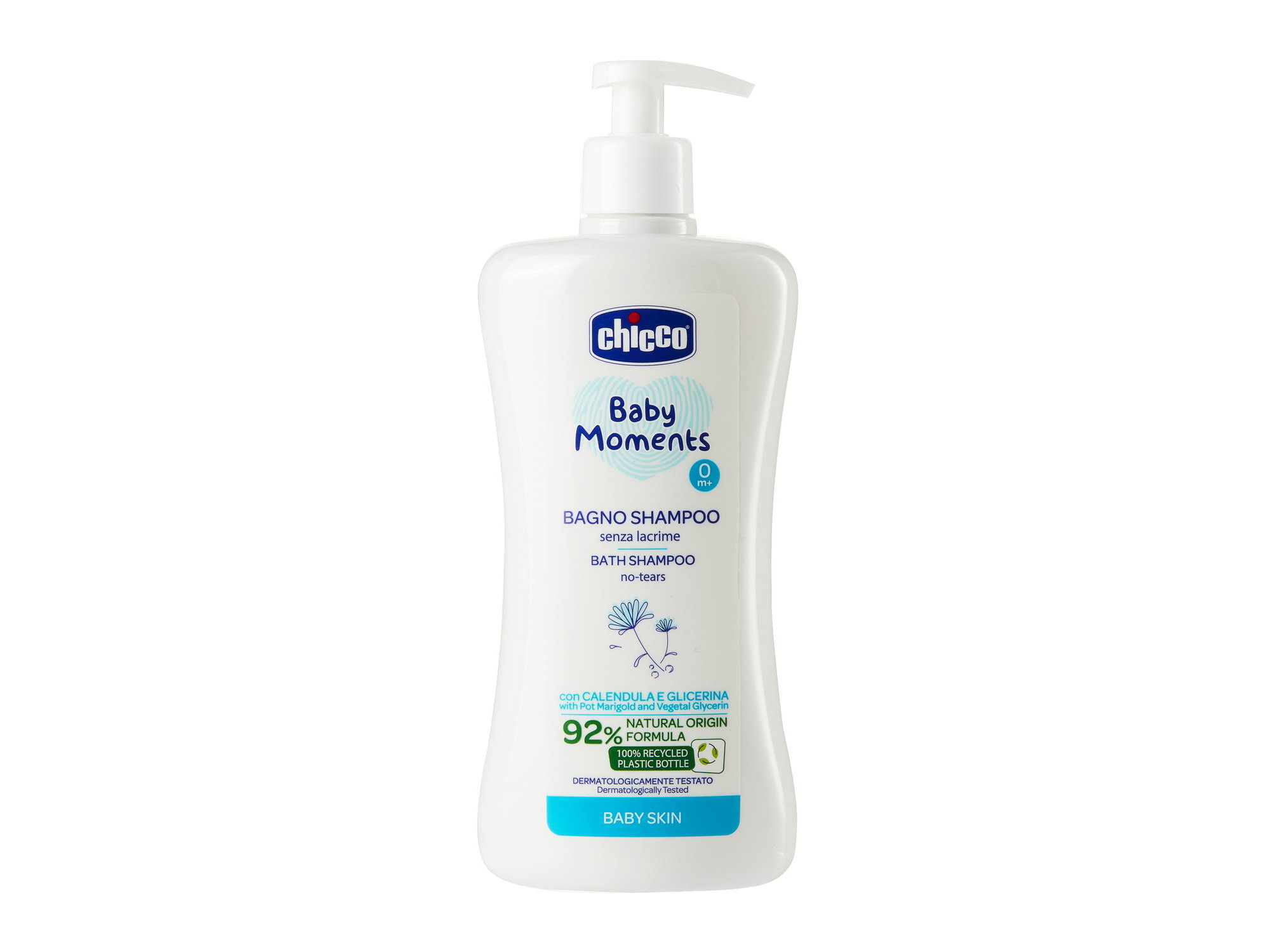 CHAMPO E GEL DE BANHO CHICCO PELE DELICADA 500ML