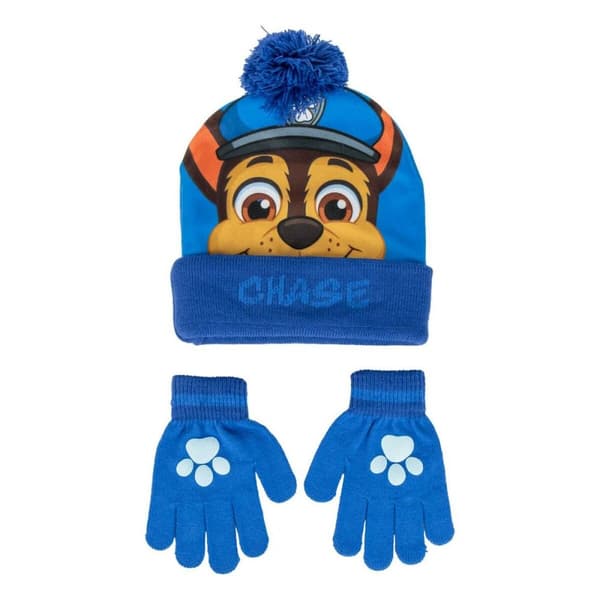 Hatter og Hansker The Paw Patrol Blå (En størrelse)