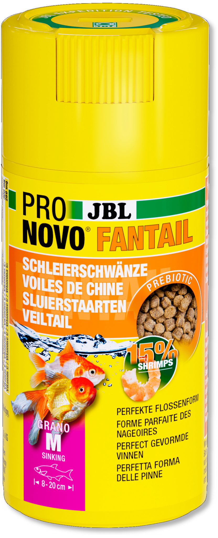 JBL Pronovo Fantail Grano M 100ml Click | Zinkend granulaat