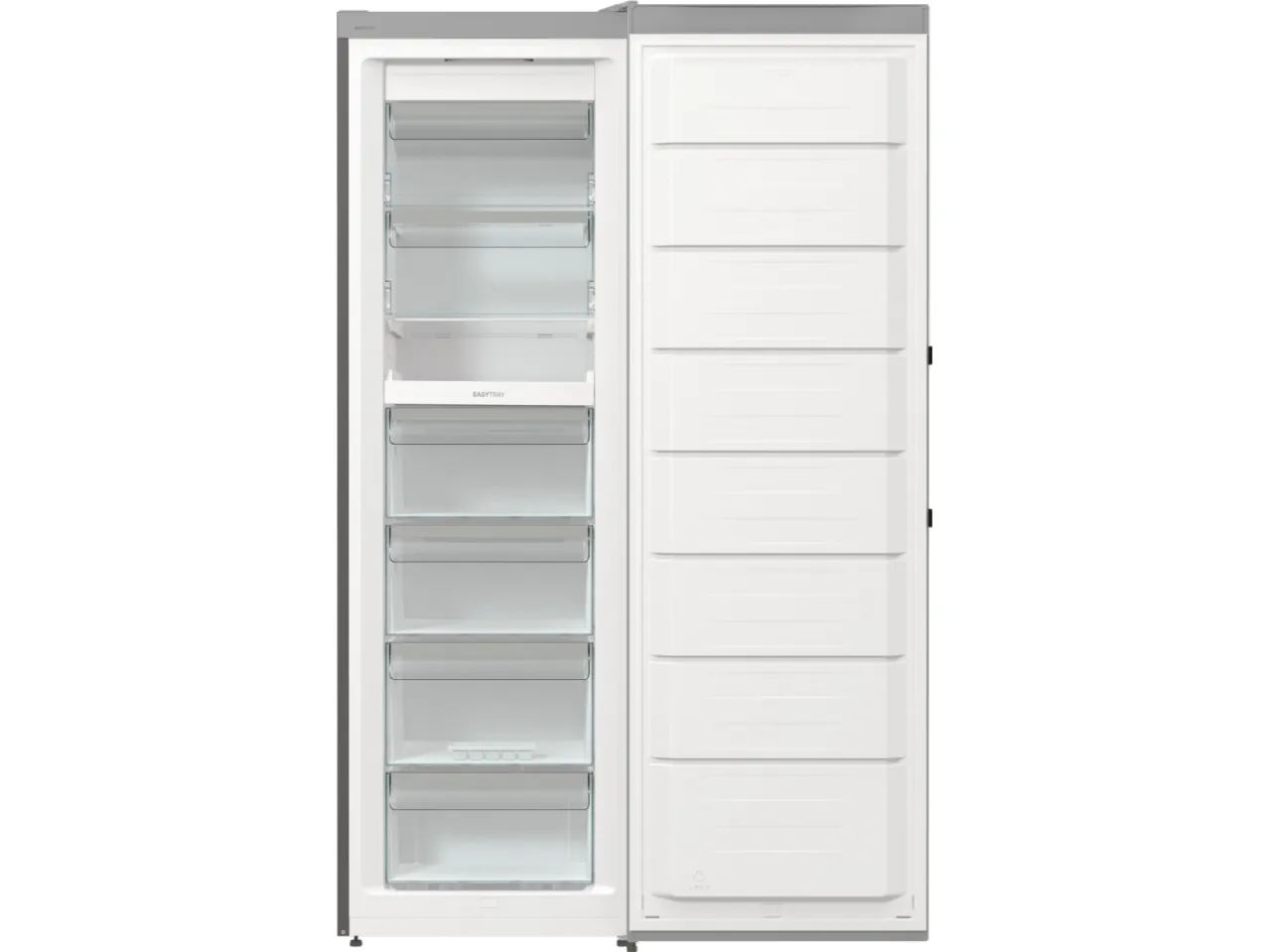 Gorenje Advanced FN619EAXL6 - Fryser - stående - bredde: 59.5 cm - dybde: 66.3 cm - højde: 185 cm - 280 liter - Klasse E - rustfrit stål/metallisk grå