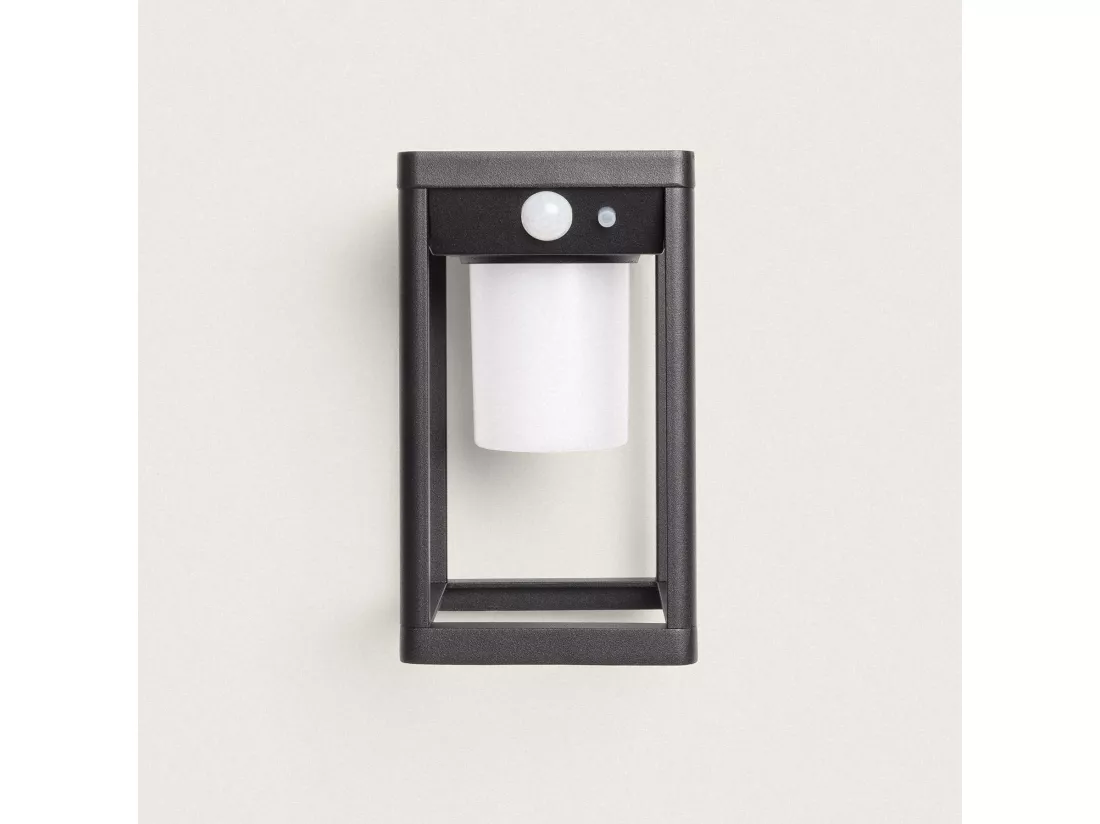 Applique Murale Extérieur Solaire LED 2.5W Aluminium avec Détecteur de Mouvement Devah Noir