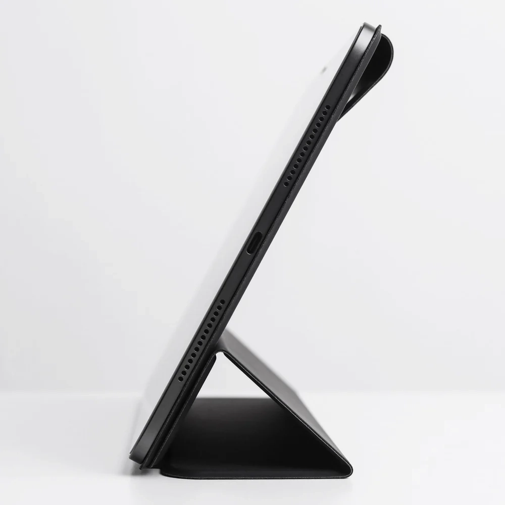 iPad A16 11“ (2025) Smart Cover Foldable Folio Leder Tasche Schutzhülle Magnetcover (FFO00009) - Schwarz
