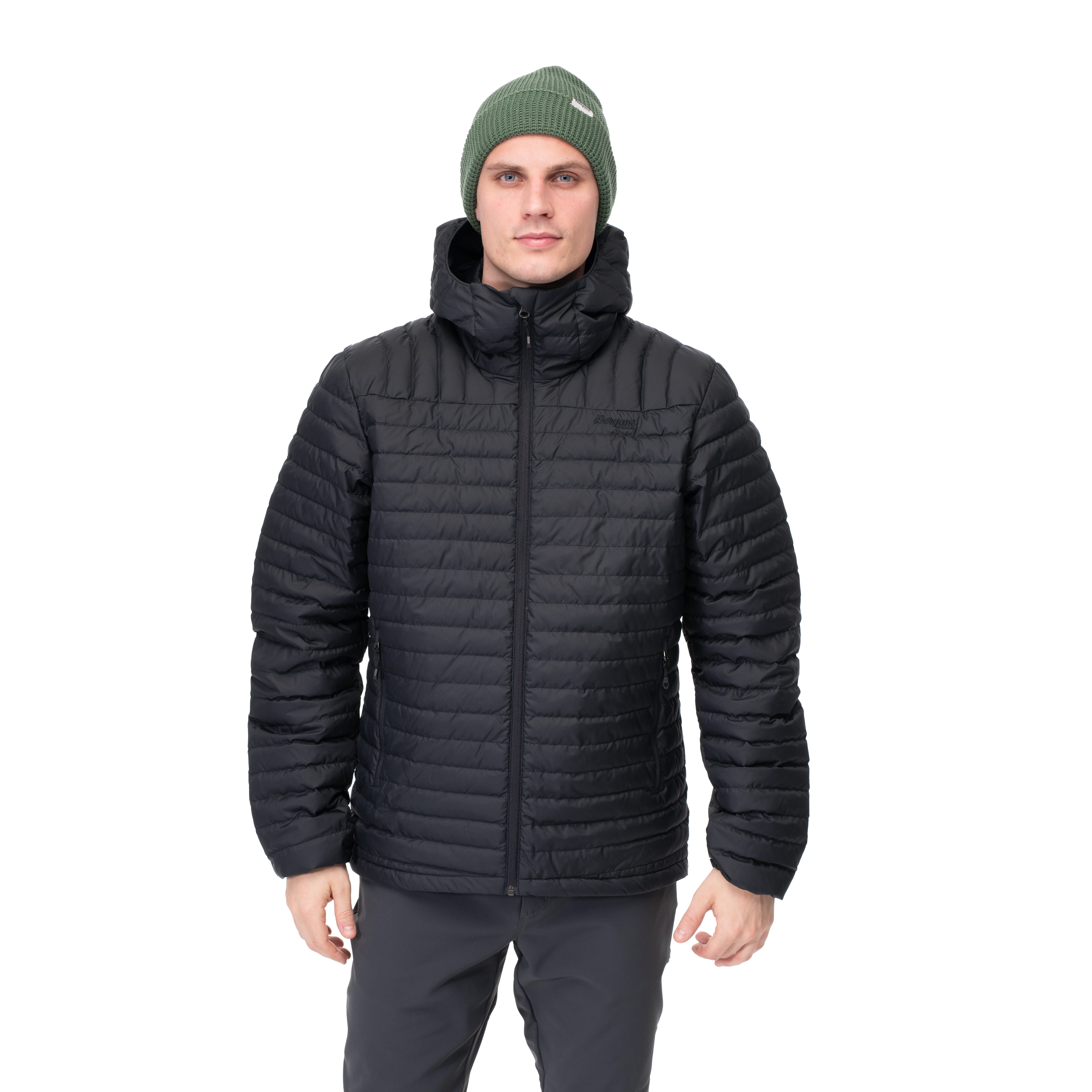 Lava Light Down Jacket w/Hood Men Black