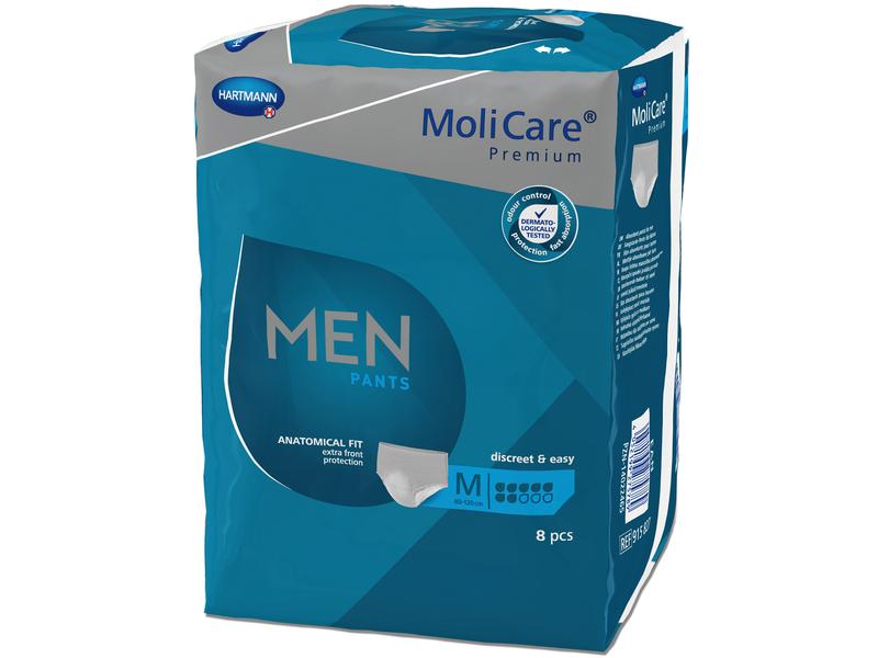 MoliCare Inkontinenz Pants Men 7 8 Stück Einweghose für Männer mit mittlerer Blasenschwäche