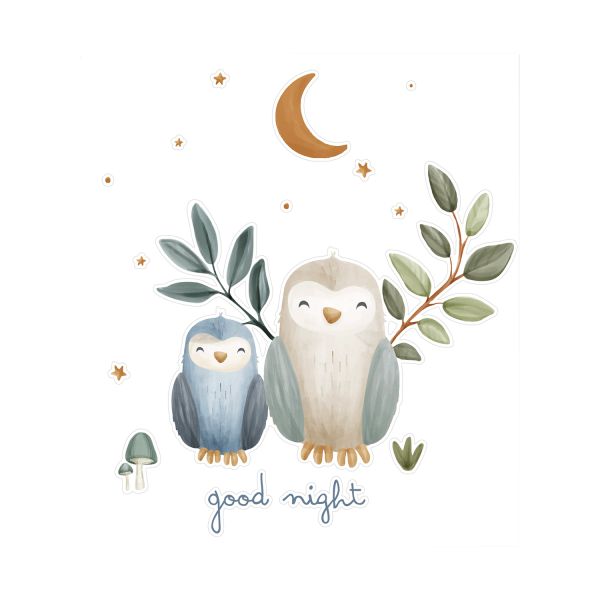 Little Dutch Muurstickers Good Night 45 x 40 cm