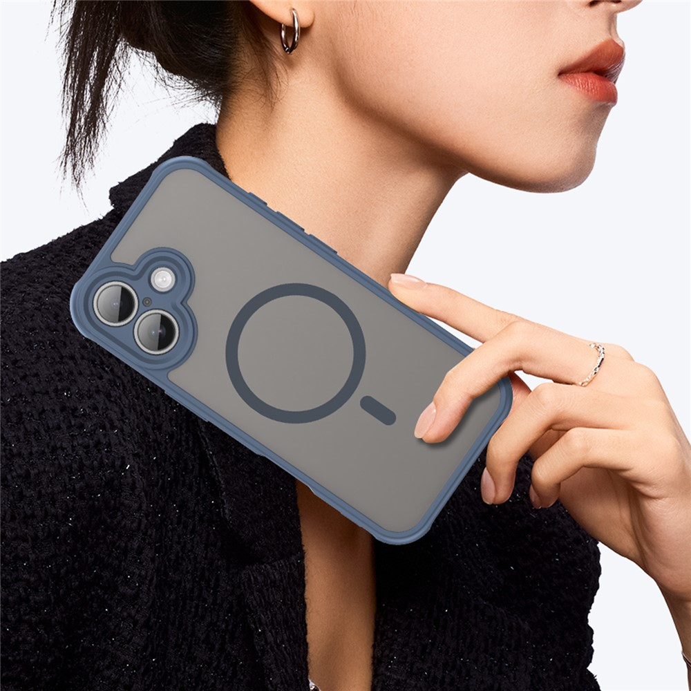 iPhone 17 MagSafe Hybrid Hülle mit TPU Bumper - Blau