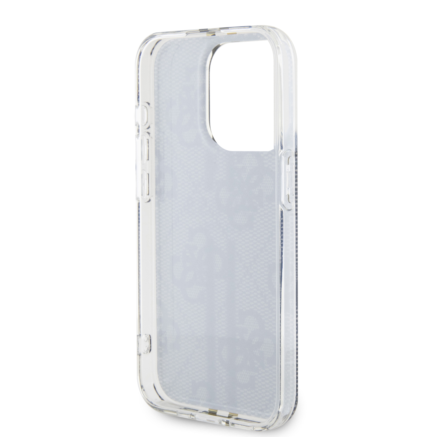 iPhone 15 Pro Max Hybrid Hardcase Hülle IML 4G Gold Stripe (GUHCP15XH4PSEGK) - Schwarz