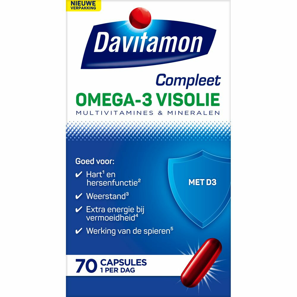 Davitamon Compleet Omega-3 Visolie70 capsules