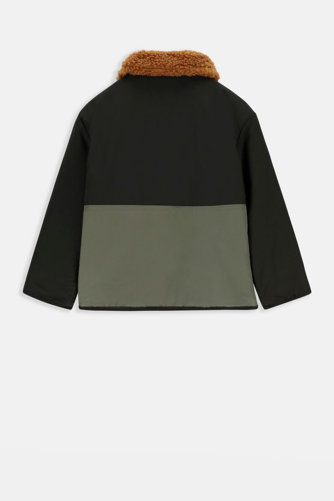 Colourblock reversible teddy jack