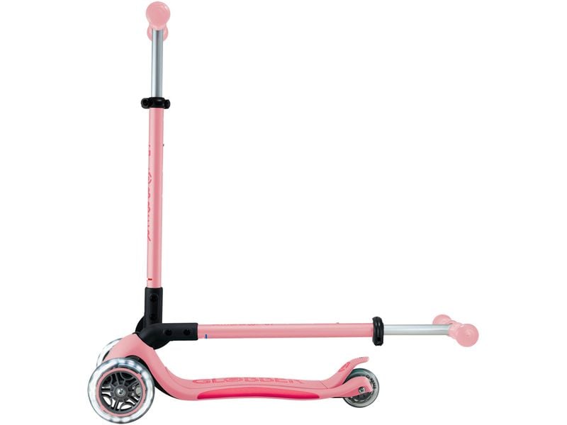 GLOBBER Primo Foldable Plus Lights Mini Hellrosa Kinder-Scooter