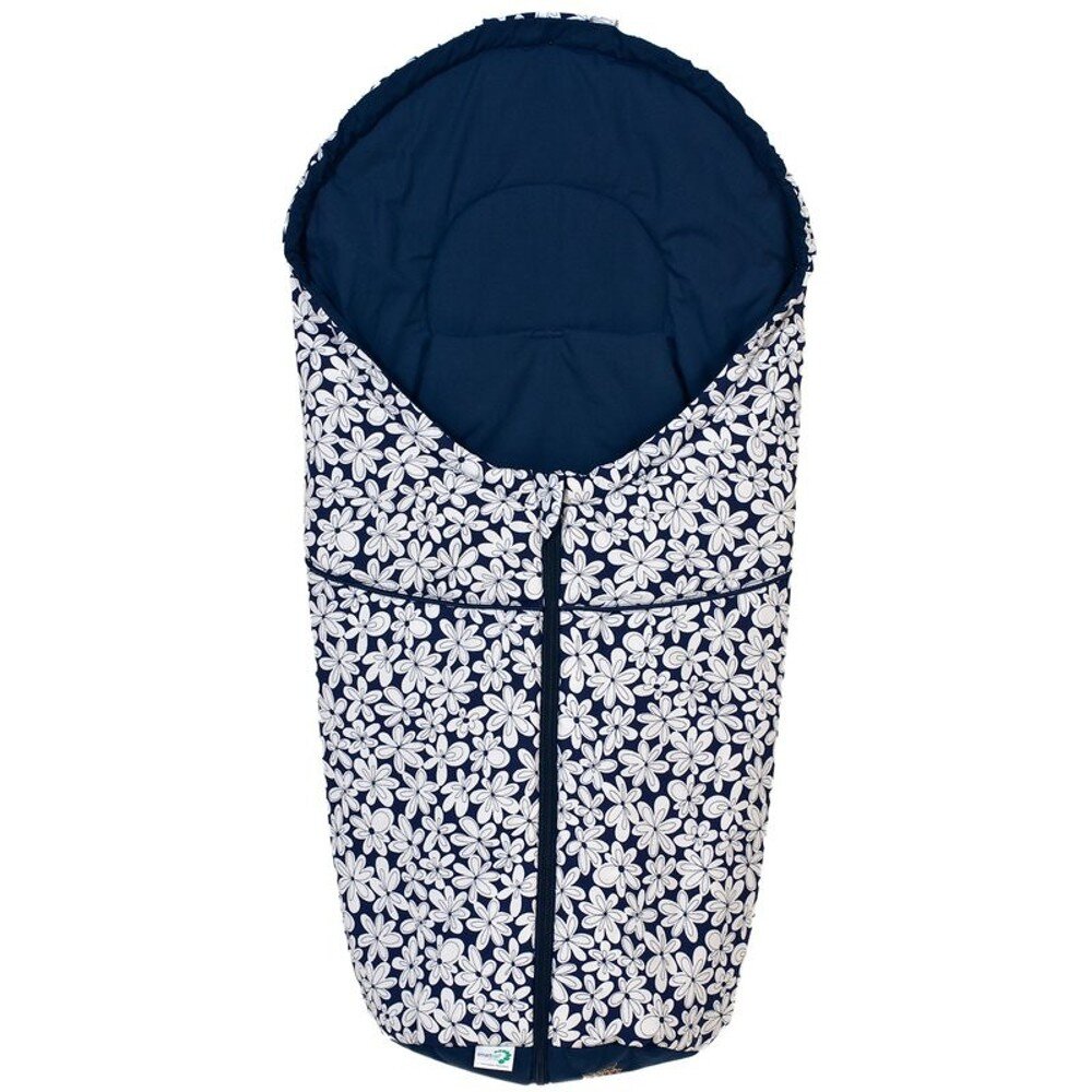 Odenwälder BabyNest Odenwälder Schalensitz Fußsack Smart Flower marine