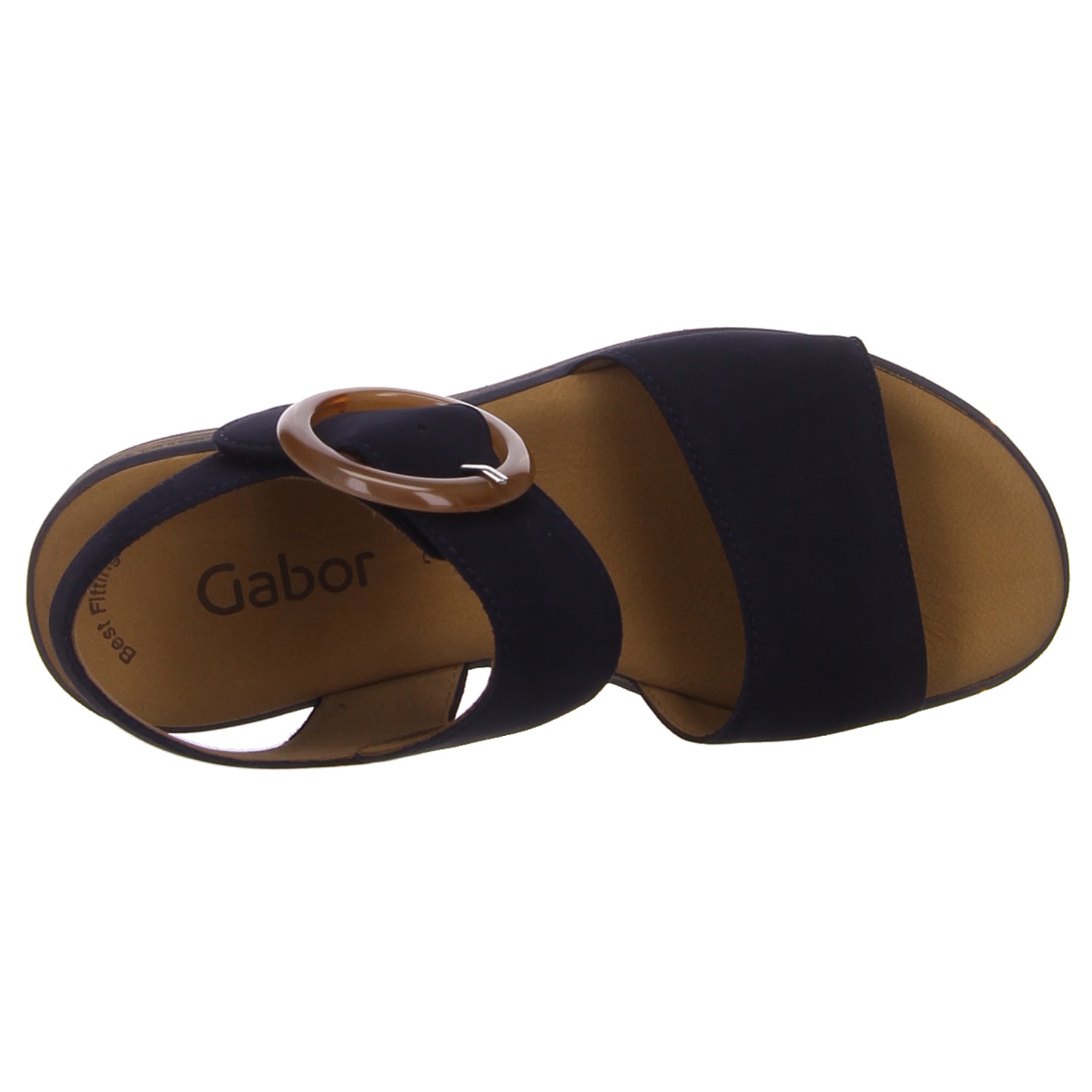 Gabor Keilsandalette blau blau