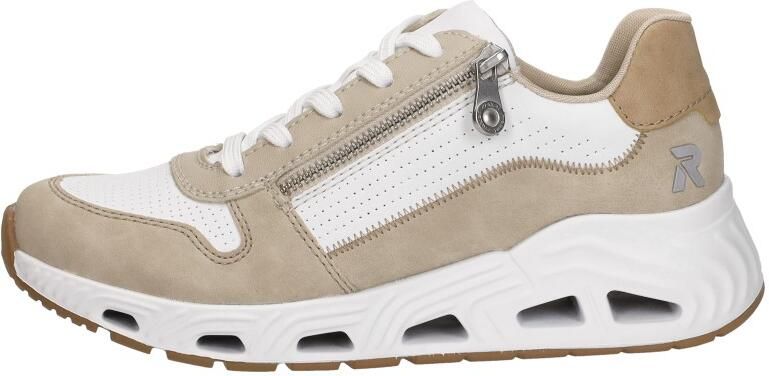 OTTO RIEKER Sport Sneakers met sleehak veterschoenen lage schoen vrijetijdssneaker met rits
