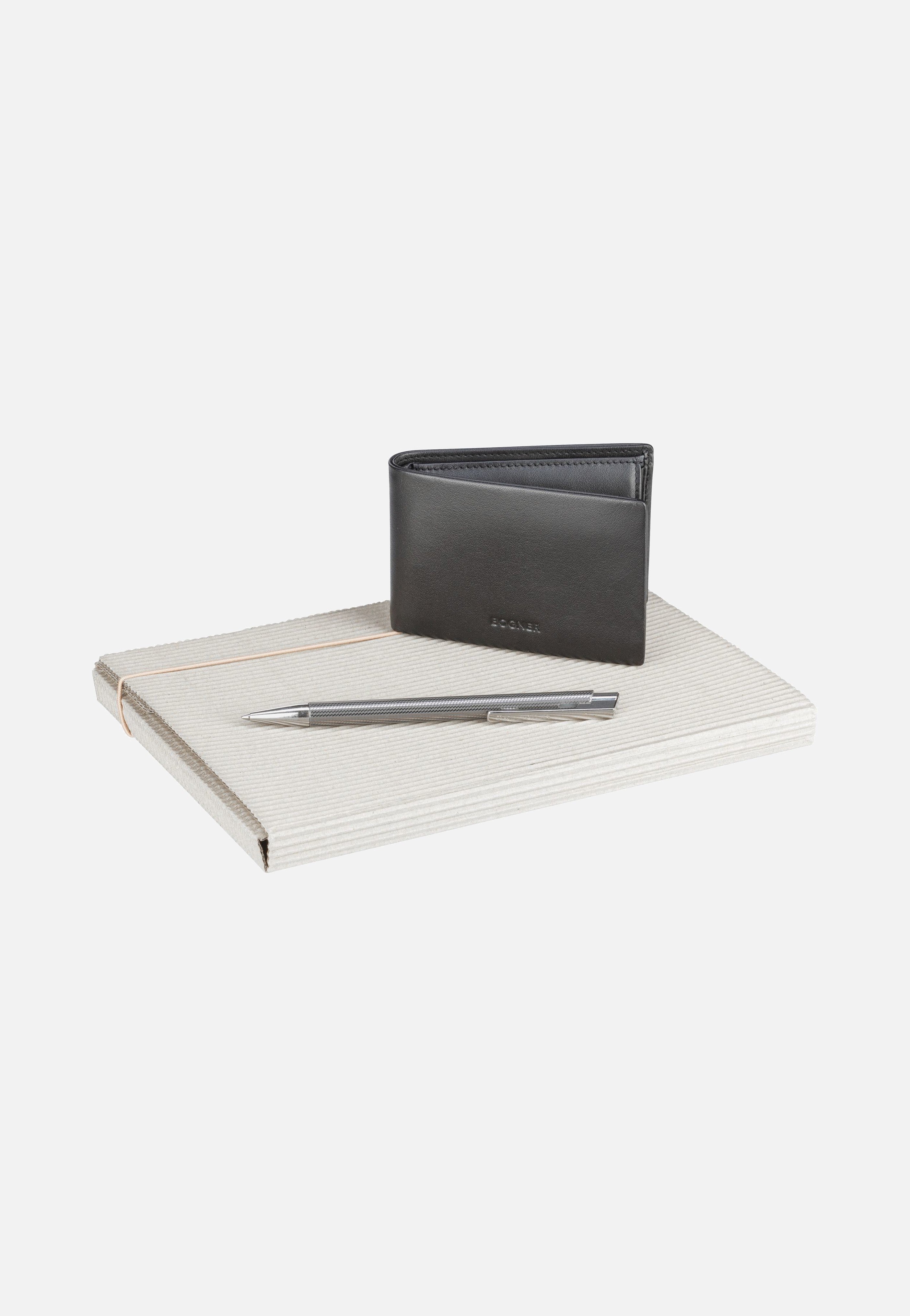 Aspen Nelio Billfold SH4 Black - Portemonnaie
