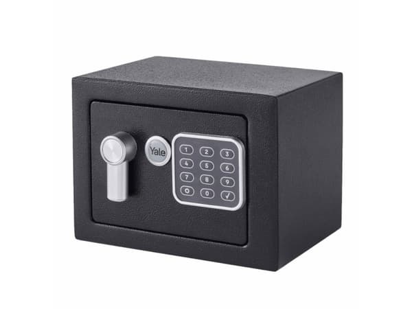 Yale YSV/170/DB2, Frittstående safe, Sort, Kombinasjonslås, 3,8 l, Stål, Gulv/vegg
