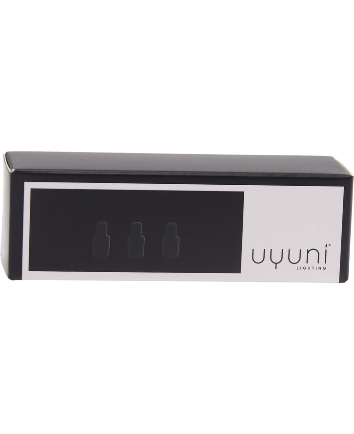 Uyuni MATRIX Candle Holder - 3pack Connector - Matte Black - 1 x 2 Mat sort