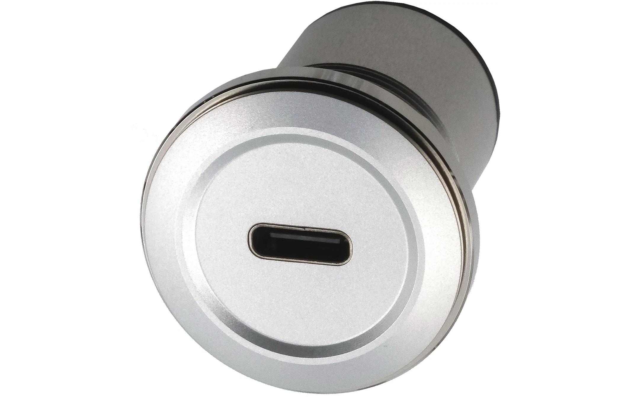 USB 2.0 Adapter Metall USB-C Buchse - USB-A BuchseEinbau-Adapter Metall USB-C Buchse zu USB-A Buchse, USB 2.0