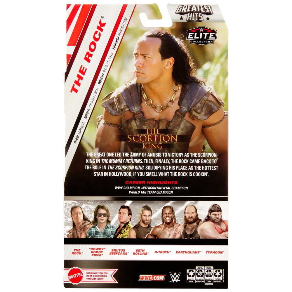 WWE Elite Series Greatest Hits The Rock als Scorpion King Actionfigur
